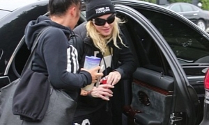 Madonna Keeps it Sporty in a Maybach