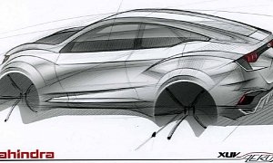 Mahindra Reveals First Sketch of XUV Aero Coupe