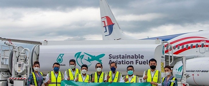 Malaysia Airlines conducted its first SAF-fueled passenger flight