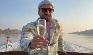 Maluma’s Danube River Ride Is on Luxury Boat Dunarama, Sips Champagne and Dances