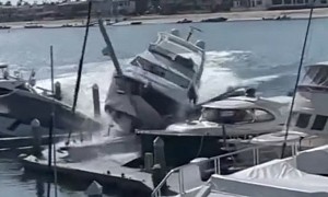 Man Allegedly Steals 65-Ft Yacht, Can't Sail It, Crashes It Into Boats in Newport Beach