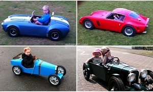 Man Builds Scale Shelby Cobra, Ferrari 250 GTO for His Daughter Scarlett