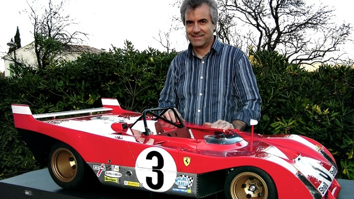 Scale Model Ferrari Racing Car