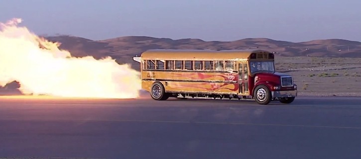 Man Builds Jet Powered School Bus
