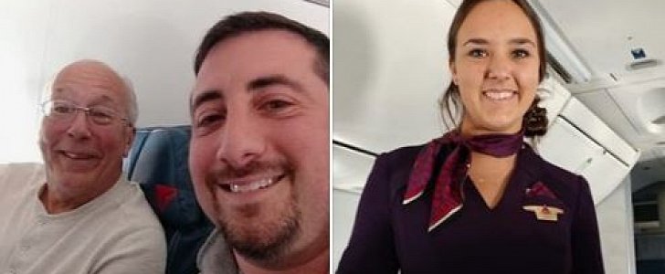Father and daughter spend Christmas in the sky after he buys 6 plane tickets, flies across the country