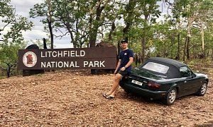 Man Drives 1997 Mazda MX-5 Over 23,000 Kilometers on Epic Australian Road Trip
