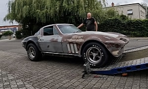 Man Flies to Germany To Get the 1966 Corvette He's Been Hunting for Months, It's in Pieces