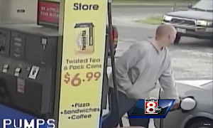 Man Is Nearly Crushed by Out of Control SUV while Refueling