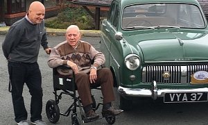 Man Reunited With His Restored Ford Consul on 100th Birthday
