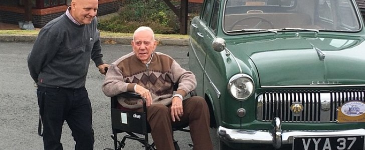 Owner reunited with restored Ford Consul on his 100th birthday