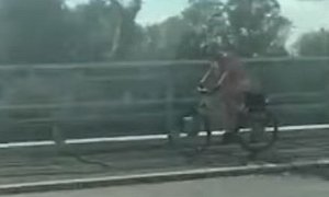 Man Rides Bicycle on Sunderland Bridge Completely Naked, Because Why Not