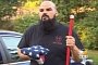 Man Risks His Life in Heavy Traffic to Pick Up American Flag on the Highway