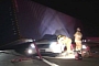 Man Saved from Lexus Crushed by 14 Tons Trailer