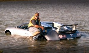 Man Who Deliberately Crashed a Veyron into Lake Sentenced to One Year in Prison