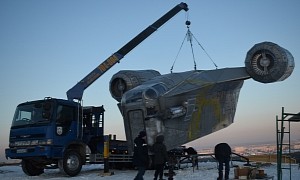 Mandalorian Space Ship Appears in Eastern Russia, a Star Wars Fan Is The Creator