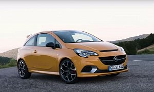 Mandarin Orange Opel Corsa GSi Looks Good in Official Videos
