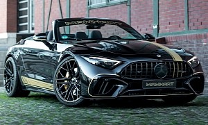 Manhart Pumps Blue Blood Into the Mercedes-AMG SL 63 (And a Gold Sprinkle)