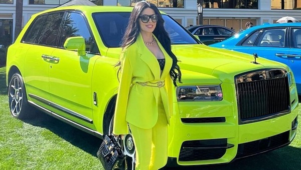Leyla Milani-Khoshbin and Rolls-Royce Cullinan