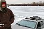 Man’s Car Falls Through Ice, He Admits Driving There Was “Probably a Bad Idea”