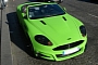 Mansory Aston DBS Wrapped in Lime Green Spotted