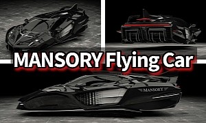 Mansory Digitally Steps Into the Flying Car Future, and It's One Flashy Experience