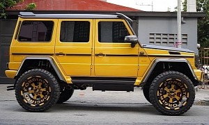 Mansory G 500 4x4² Rides on Matching Forgiato 24s Like the Capristo Sands of Time
