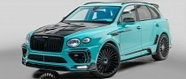 Mansory Opens the Candy Shop With Turquoise Bentley Bentayga Speed