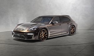 Mansory Porsche Panamera Sport Turismo Shows 911 GT3 RS-Like Air Extractors