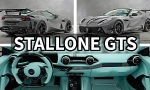 Mansory's Ferrari 812 GTS Looks Like Fine Aged Milk With a Minty Touch