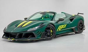 Mansory's Ferrari F8XX Spider Is So Green It Should Be Used for Medicinal Purposes