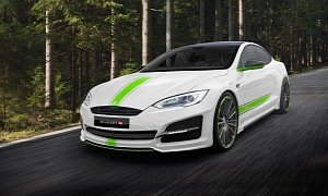 Mansory To Present Tesla Model S Tuning Kit in Frankfurt, Their Idea of Green Car is Too Much