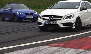 Manual BMW M235i Goes Up Against A45 AMG on the Track