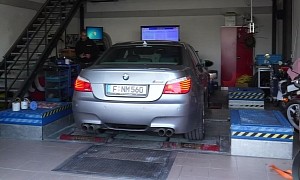Manual-Converted E60 BMW M5 Hits the Dyno, V10 Still Pulls Strong Despite High Mileage
