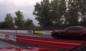 Manual Hellcat Drag Races Dodge Demon in Humiliating 1/4-Mile Run