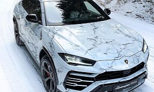 Marble Wrapping Is a Thing, Lamborghini Urus, Chiron and Aston Get It