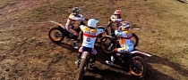 Marc Marquez and Dani Pedrosa Enjoy Trial Riding