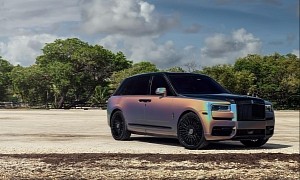 Marcell Ozuna's New Rolls-Royce Cullinan With Color-Changing Wrap Is Far From Subtle