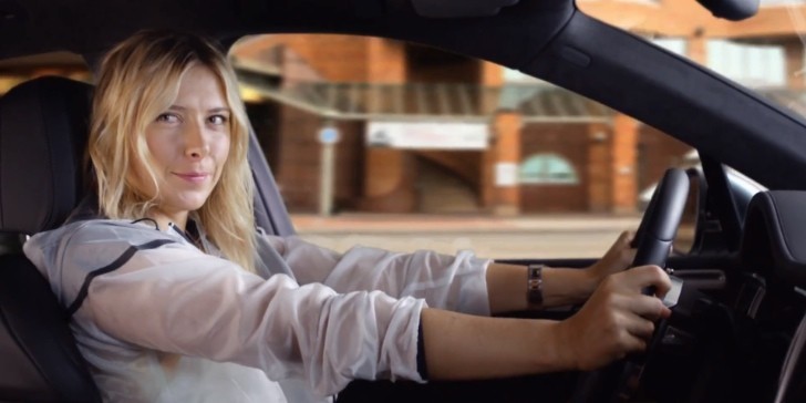 Maria Sharapova Promotes Porsche's Newsroom