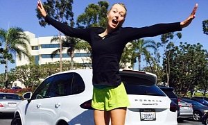 Maria Sharapova Test Drives Porsche Cayenne GTS, Says She Considers Buying One