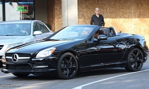Mariah Carey Spotted in Her New Mercedes SLK