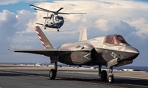 Marine Corps F-35B Performs First Ever Cross-Deck Flight From Foreign Carrier