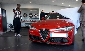 Mario Balotelli Buys an Alfa Romeo Giulia Quadrifoglio