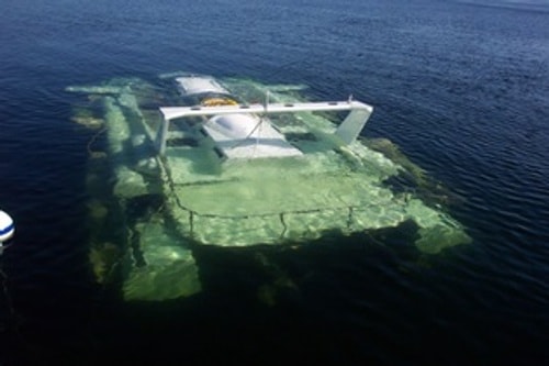 powerboat underwater