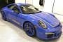 Maritime Blue Porsche 911 R in Texas Has Two-Tone Main Stripes, Costs $260,000