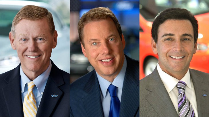 Alan Mulally, Bill Ford and Mark Fields