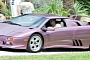 Mark Wahlber Drives a Purble Lamborghini Diablo