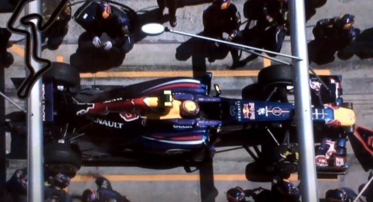 Mark Webber pit stop