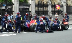 Mark Webber Takes Red Bull to the Streets of London