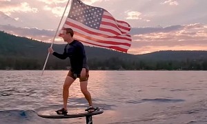 Mark Zuckerberg Will Have You Know His Hydrofoil Is Not Electric