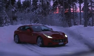 Ferrari FF Snow Drifting by Rally Champion Markku Alen